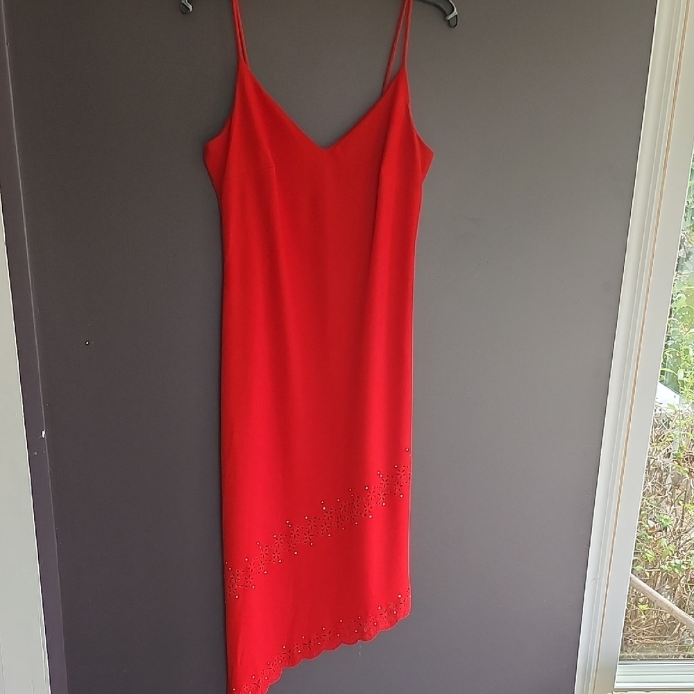 Rampage Asymmetrical Red Dress